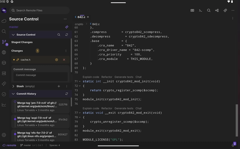 NimoteCode tablet Code editor
